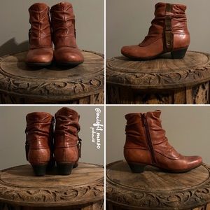 Cobb Hill By New Balance Leather Ankle Boots